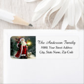 Santa Claus mit Lantern Rücksendeadresse (Insitu)