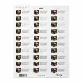 Santa Claus mit Lantern Rücksendeadresse (Vorne)