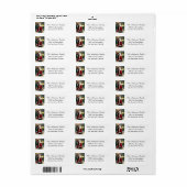 Santa Claus mit Lantern Rücksendeadresse (Vorne)