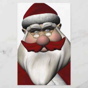 Santa Claus mit Red Mustache Briefpapier