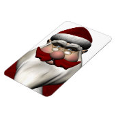 Santa Claus mit Red Mustache Magnet (Linke Seite)