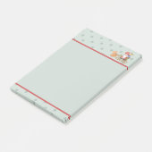 Santa Claus mit Rentier und Holiday Sleigh Post-it Klebezettel (angewinkelt)