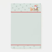 Santa Claus mit Rentier und Holiday Sleigh Post-it Klebezettel (Vorderseite)