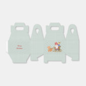 Santa Claus mit Rentier und Sleigh Custom Geschenkschachtel (Ungefaltet)