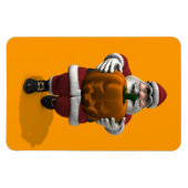 Santa Claus mit riesigem Pumpkin Magnet (Horizontal)