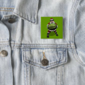 Santa Claus mit riesiger Wassermelone Button (Beispiel)