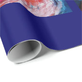 SANTA CLAUS MIT VIOLIN/CHRISTMAS BAUM UND BALOON GESCHENKPAPIER (Rolleneckpunkt)