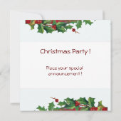 SANTA CLAUS MIT VIOLIN - CHRISTMAS PARTY EINLADUNG (Rückseite)