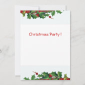 SANTA CLAUS MIT VIOLIN - CHRISTMAS PARTY EINLADUNG (Rückseite)