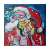 SANTA CLAUS MIT VIOLIN FLIESE (Vorderseite)