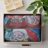 SANTA CLAUS MIT VIOLIN / Musikalische Weihnachten Seidenpapier (Geschenk)