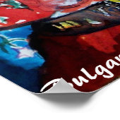 SANTA CLAUS MIT VIOLIN POSTER (Ecke)