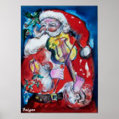 SANTA CLAUS MIT VIOLIN POSTER (Vorne)