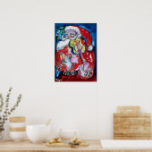 SANTA CLAUS MIT VIOLIN POSTER (Küche)