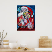 SANTA CLAUS MIT VIOLIN POSTER (Küche)