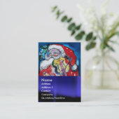 SANTA CLAUS MIT VIOLIN VISITENKARTE (Stehend Vorderseite)