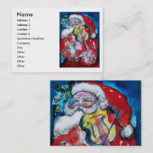 SANTA CLAUS MIT VIOLIN VISITENKARTE (Vorne/Hinten)