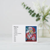 SANTA CLAUS MIT VIOLIN VISITENKARTE (Stehend Vorderseite)