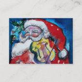 SANTA CLAUS MIT VIOLIN VISITENKARTE (Rückseite)