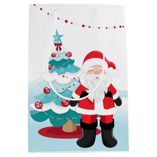 Santa Claus Mittlere Geschenktüte (Vorderseite)
