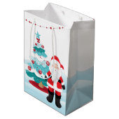 Santa Claus Mittlere Geschenktüte (Rückseite Schrägansicht)