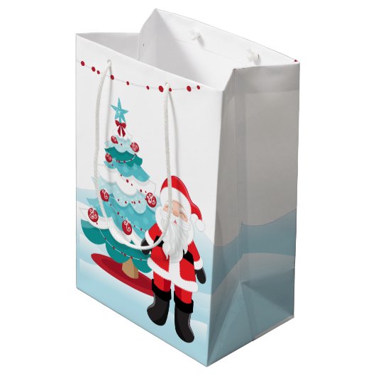 Santa Claus Mittlere Geschenktüte (Rückseite Schrägansicht)