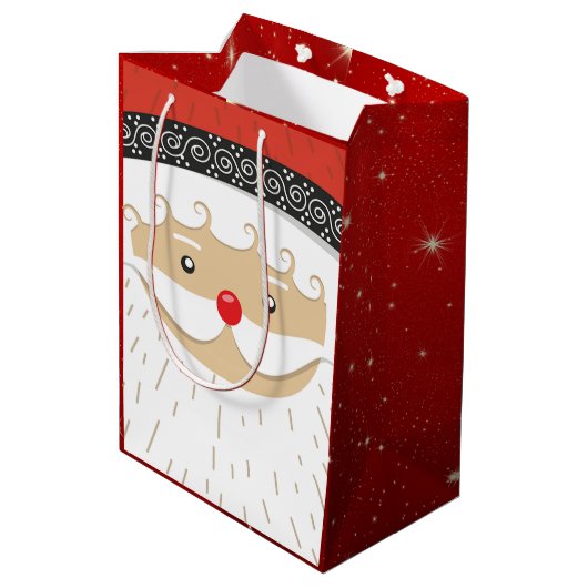 Santa Claus Mittlere Geschenktüte (Rückseite Schrägansicht)