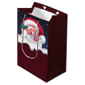 Santa Claus Mittlere Geschenktüte (Vorderseite Schrägansicht)