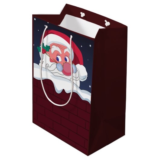 Santa Claus Mittlere Geschenktüte (Rückseite Schrägansicht)