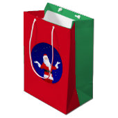 Santa Claus Mittlere Geschenktüte (Vorderseite Schrägansicht)