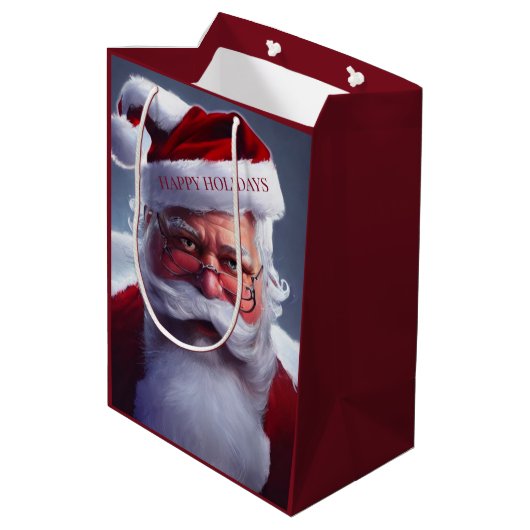 Santa Claus Mittlere Geschenktüte (Rückseite Schrägansicht)