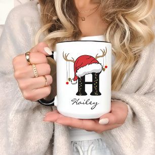 Santa Claus Monogramm Tasse Individuelles Geschenk