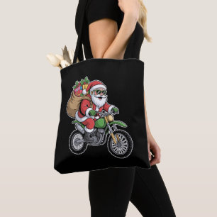 Santa-Claus-Motorrad-Weihnachten-Christmas-Tasche- Tasche