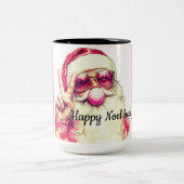 Santa Claus mug Zweifarbige Tasse (Mittel)