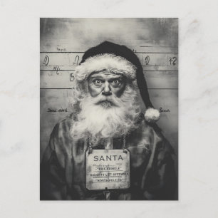 Santa Claus-Mugshot: Die böse Liste ging schief Postkarte
