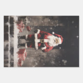 Santa Claus Mural Geschenkpapier Set (Vorderseite 3)