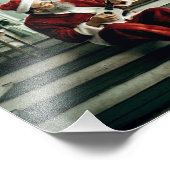 Santa Claus Musik Fotodruck (Ecke)