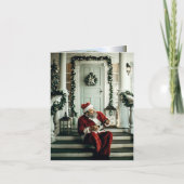 Santa Claus Musik Karte (Vorderseite)