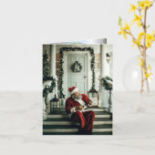 Santa Claus Musik Karte (Gelbe Blume)