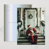 Santa Claus Musik Postkarte (Vorne/Hinten)