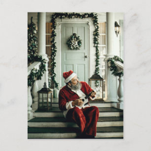 Santa Claus Musik Postkarte