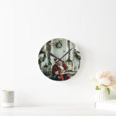 Santa Claus Musik Runde Wanduhr (Zuhause)