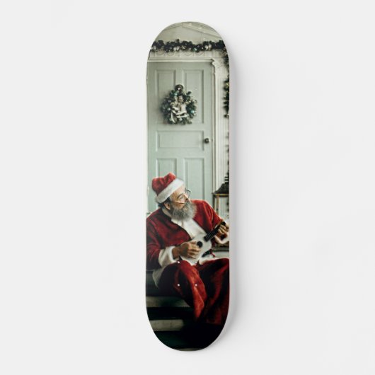 Santa Claus Musik Skateboard (Vorderseite)