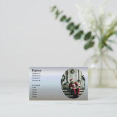 Santa Claus Musik Visitenkarte (Stehend Vorderseite)