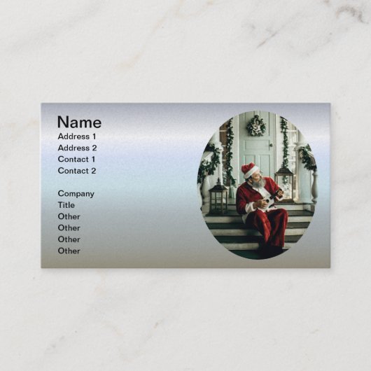 Santa Claus Musik Visitenkarte (Vorderseite)