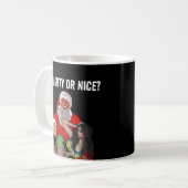 SANTA CLAUS NAUGHTY GIRL CHRISTMAS COFFEE MUGS KAFFEETASSE (Vorderseite Links)