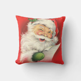 Santa Claus Naughty Nice List Weihnachten Kissen
