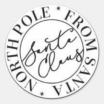 Santa Claus North Pole Aufkleber