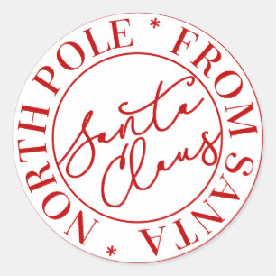 Santa Claus North Pole Aufkleber
