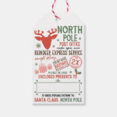 Santa Claus North Pole Express Delivery Custom Geschenkanhänger (Vorderseite)
